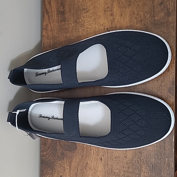 NWT Tommy Bahama Navy Blue Slip-on Mary Jane style shoes size 8.5 - Picture 2 of 10